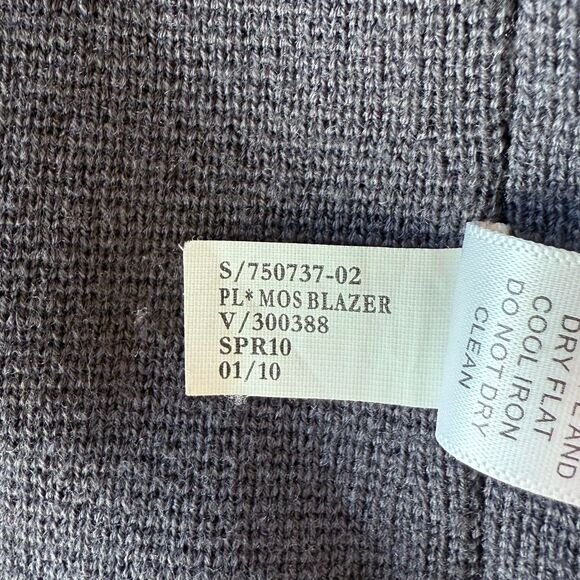 Banana Republic Wool Blend Knit Three Button Sweater Blazer in Dark Periwinkle S - Picture 7 of 10